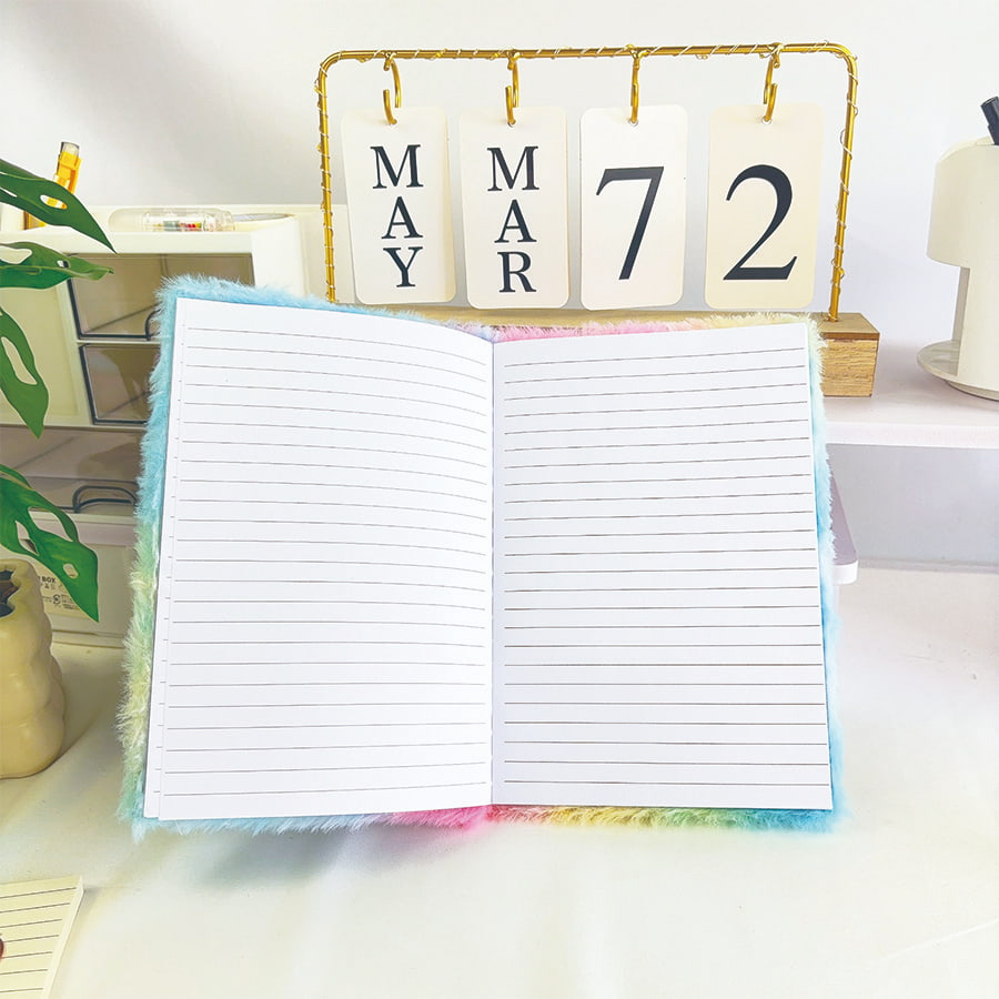 A5 armas tähepäevik plüüsist märkmik