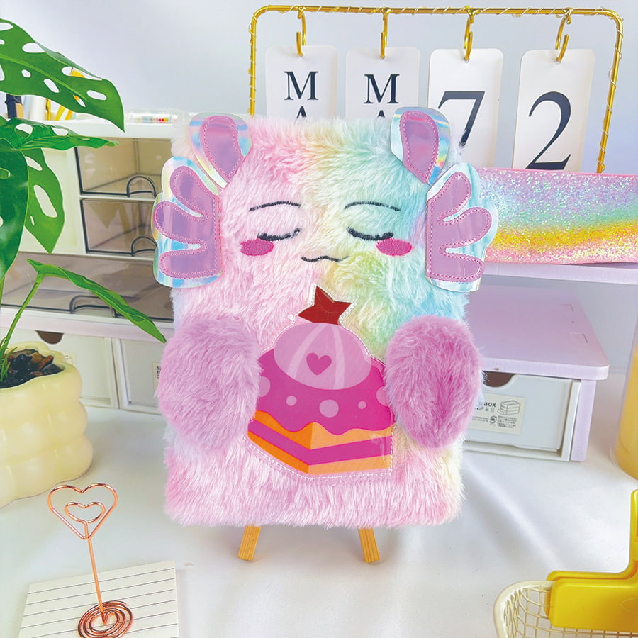 A5 armas Monster Diary plüüsis märkmik