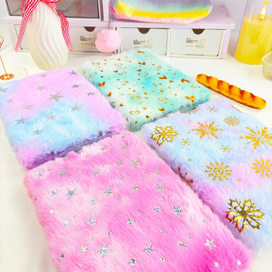 A5 armas tähepäevik plüüsist märkmik